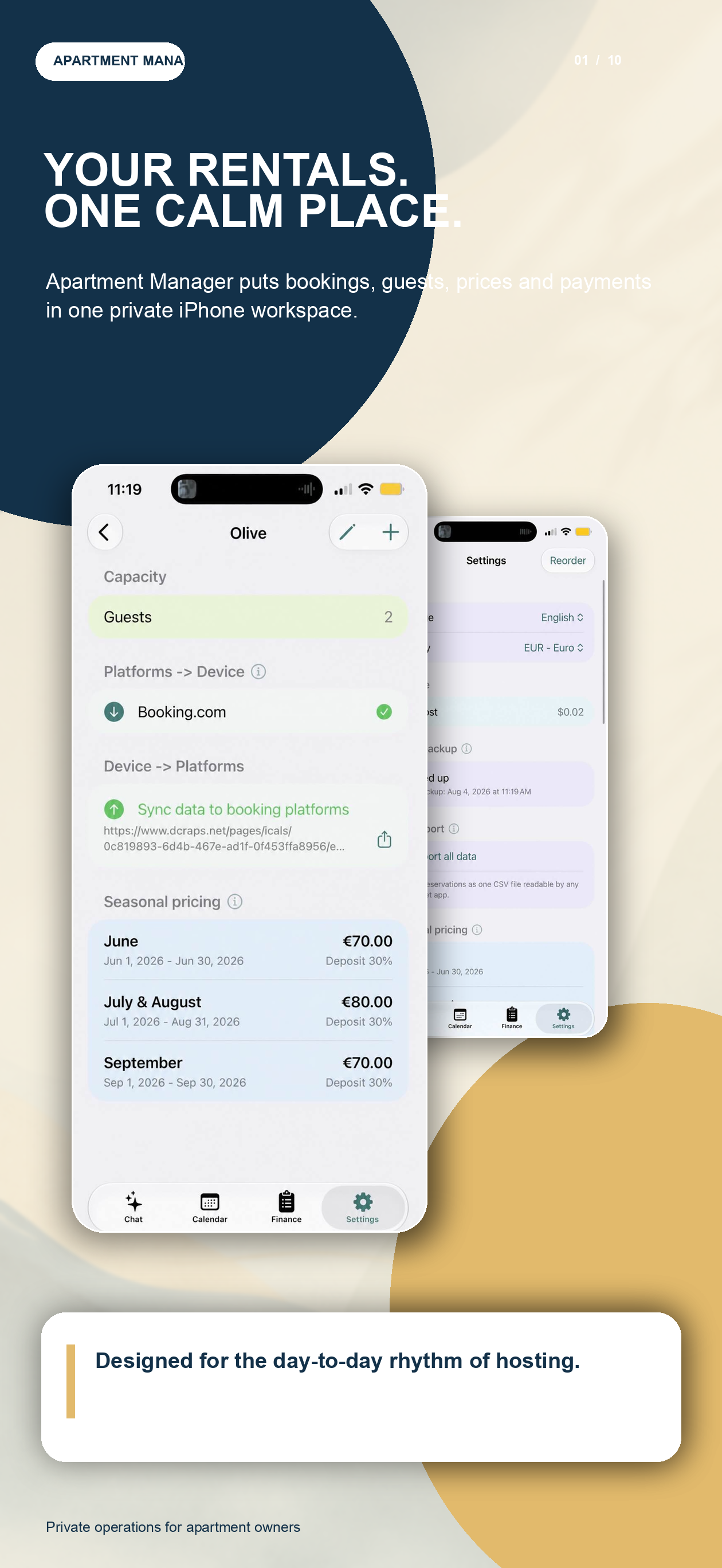 RentalBook story: Your rentals, one calm place