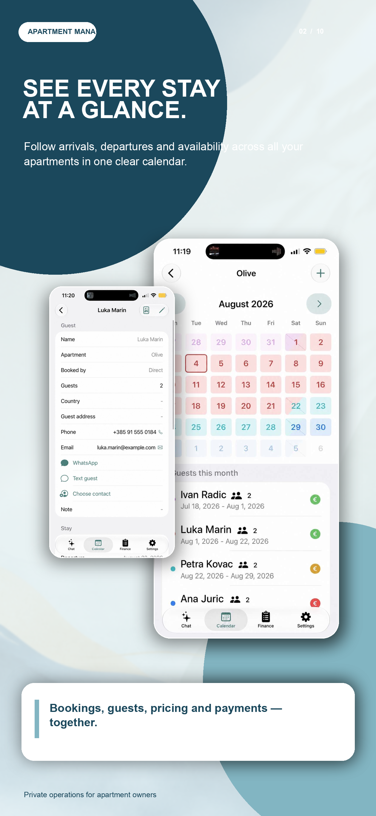 RentalBook story: See every stay at a glance