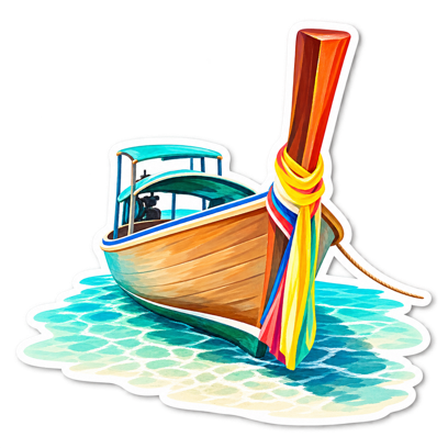 Small boat on the Adriatic sticker