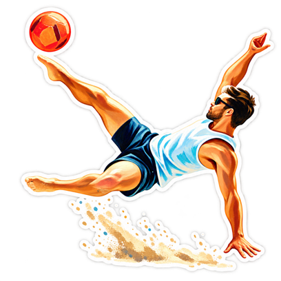 Beach soccer sticker